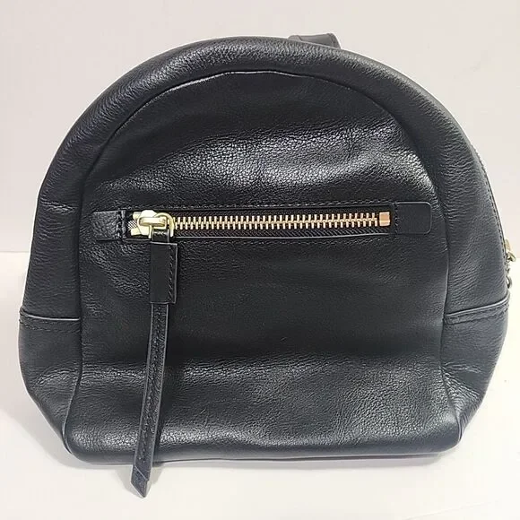 Fossil | Bags | Fossil Megan Leather Backpack Black Small  display picture 2